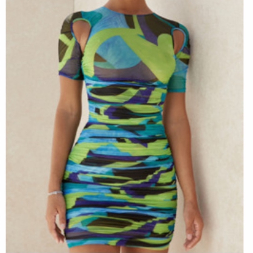House of CB Leticia  mesh ruched dress